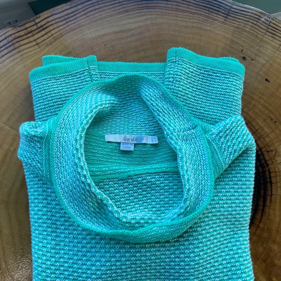 BODEN Audrey Mock Neck Waffle Knit Wool Blend Wide Sleeve Sweater Size 8 - Picture 5 of 12